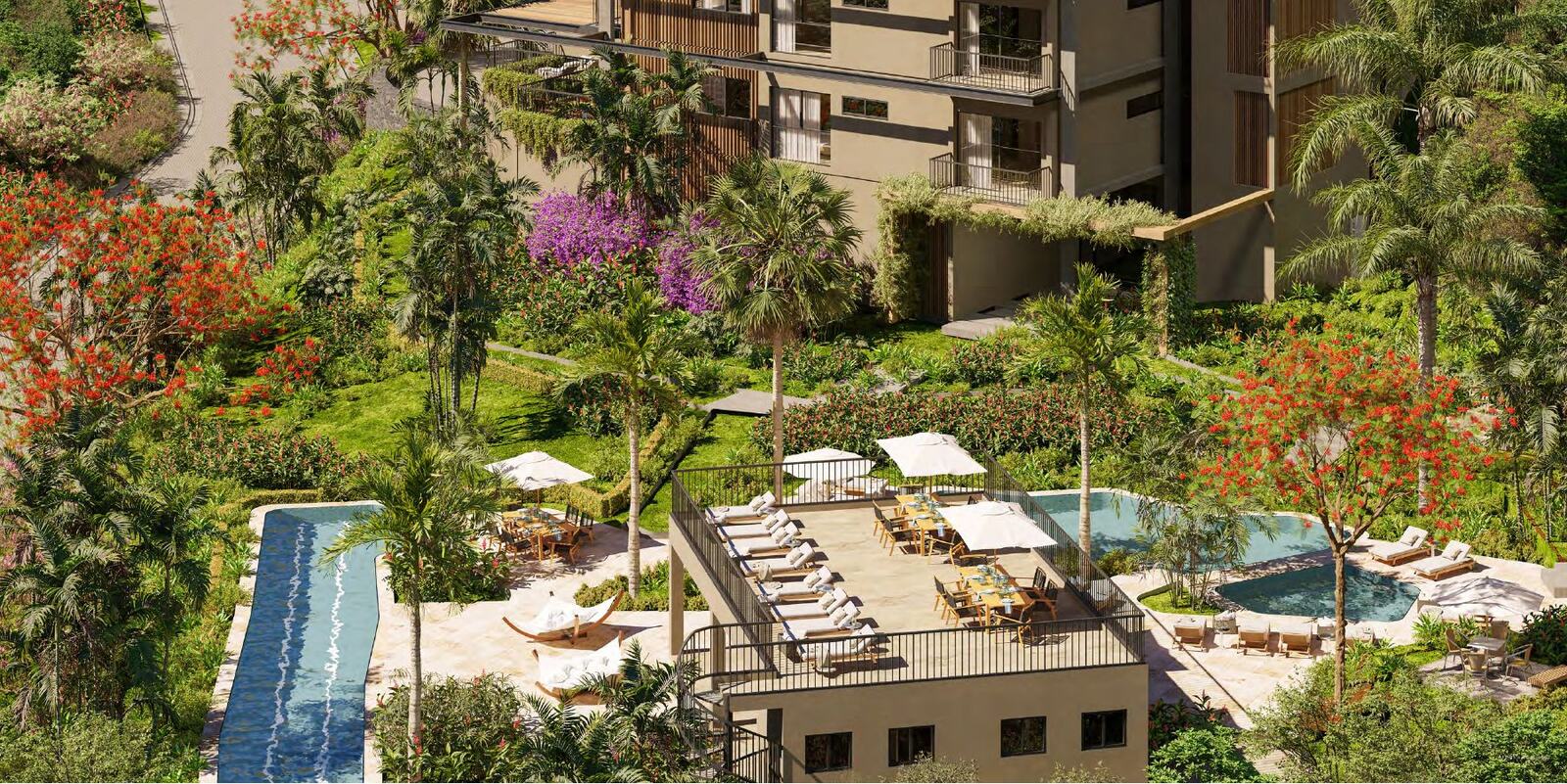 Pools and gardens